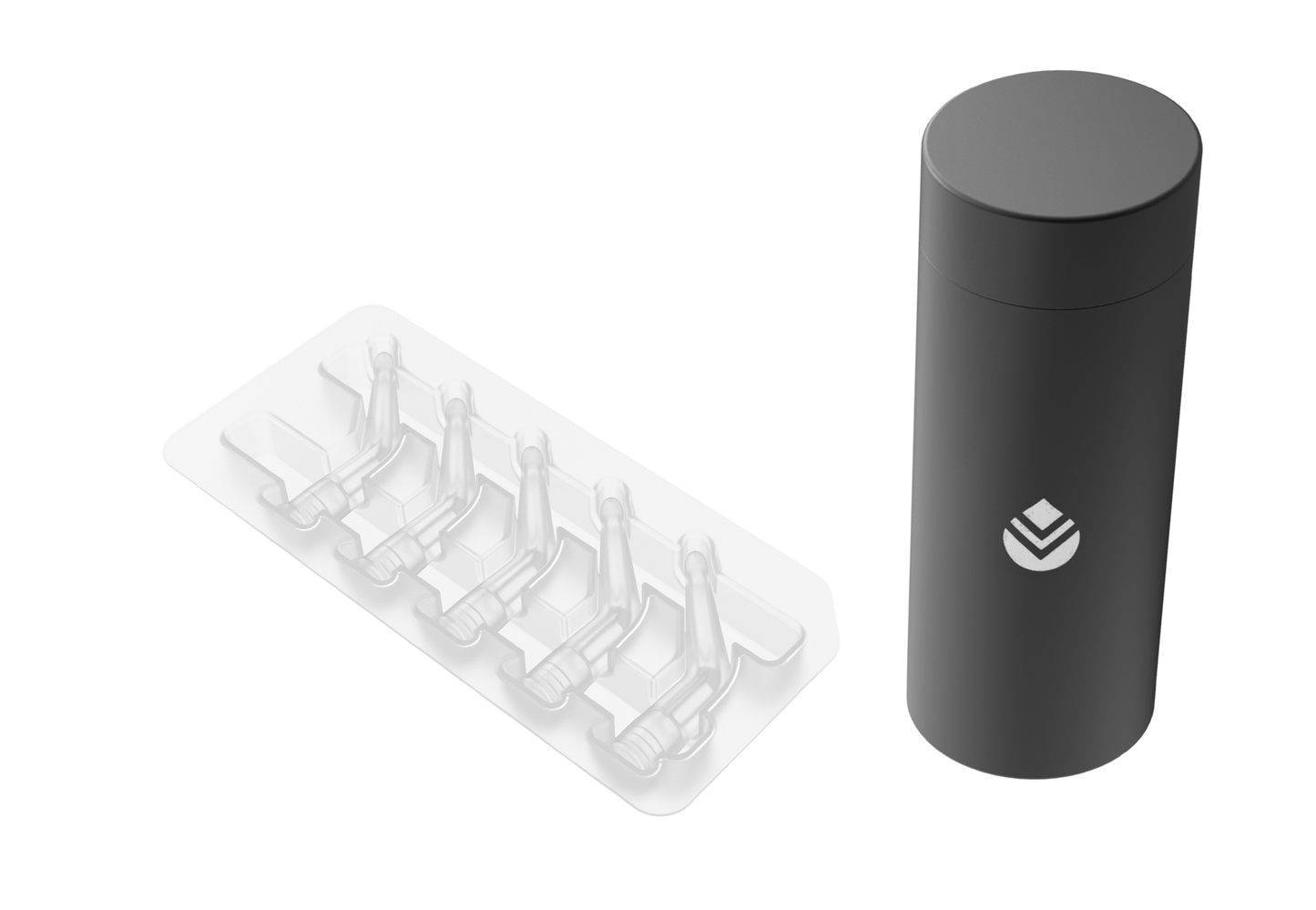 Set of EyeDropIt® Adapters and limited edition EyeDropIt® Container