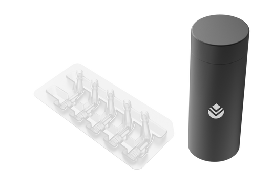 Set of EyeDropIt® Adapters and limited edition EyeDropIt® Container